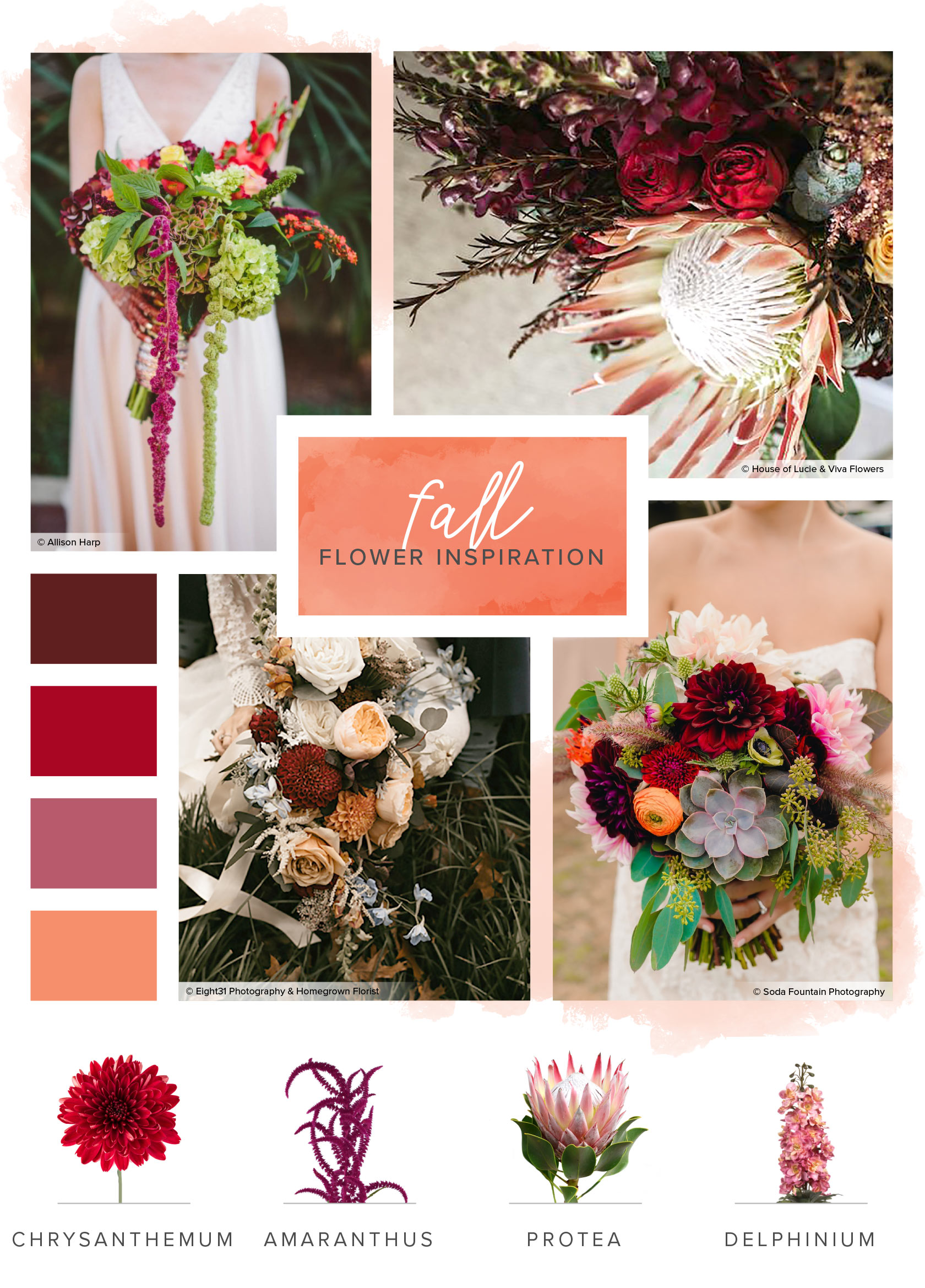 Fall wedding flower inspiration