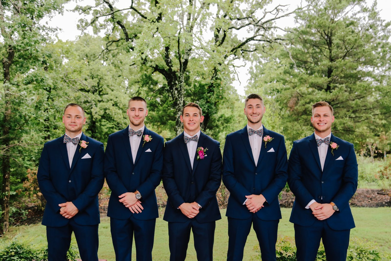 Groom and groomsmen portrait at the Springs Event Venue in Rockwall 